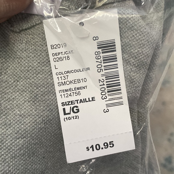 Boys Uniform Pique Polo - Smoke - Picture 5 of 5